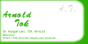 arnold tok business card